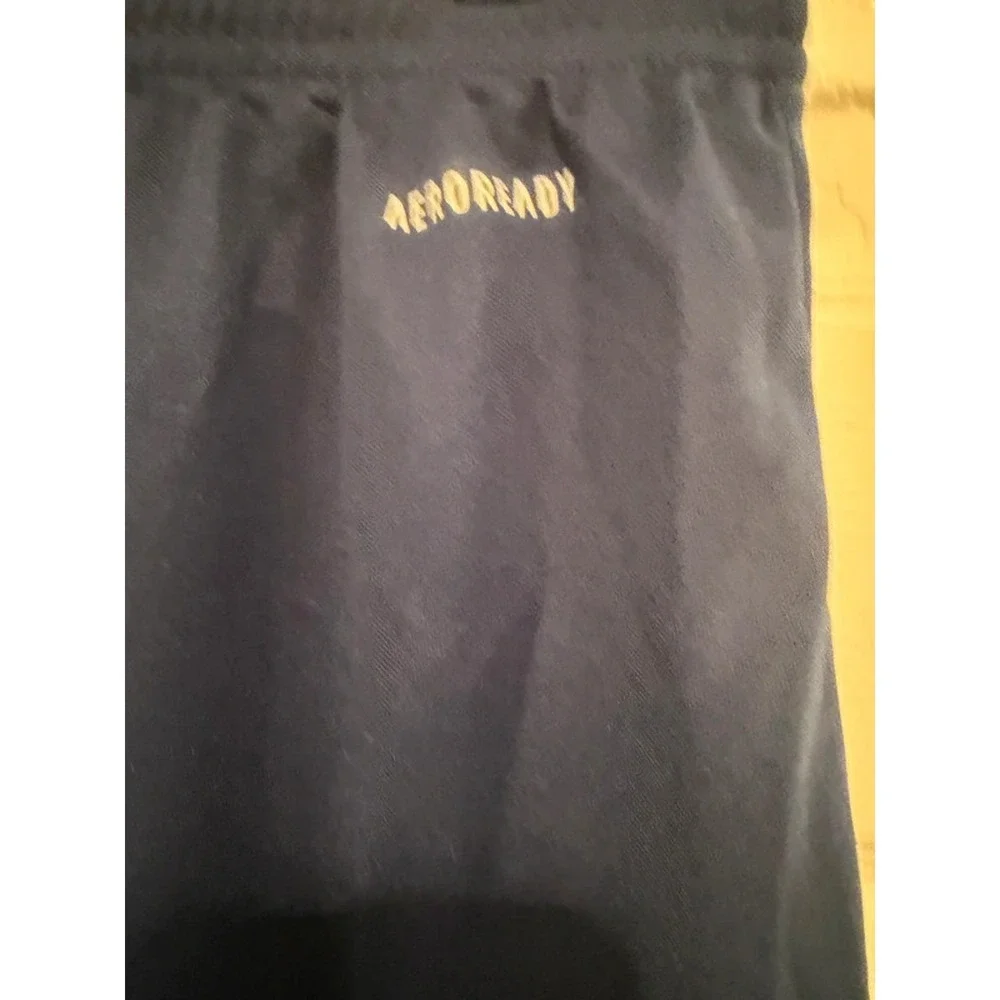 Adidas AeroReady Mens Navy Athletic Gym Training Soccer Shorts AJ5883 M